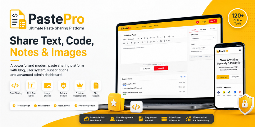 PastePro - Ultimate Paste Sharing PHP Script